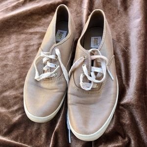 KEDS Metallic Gold Lace-up Sneakers